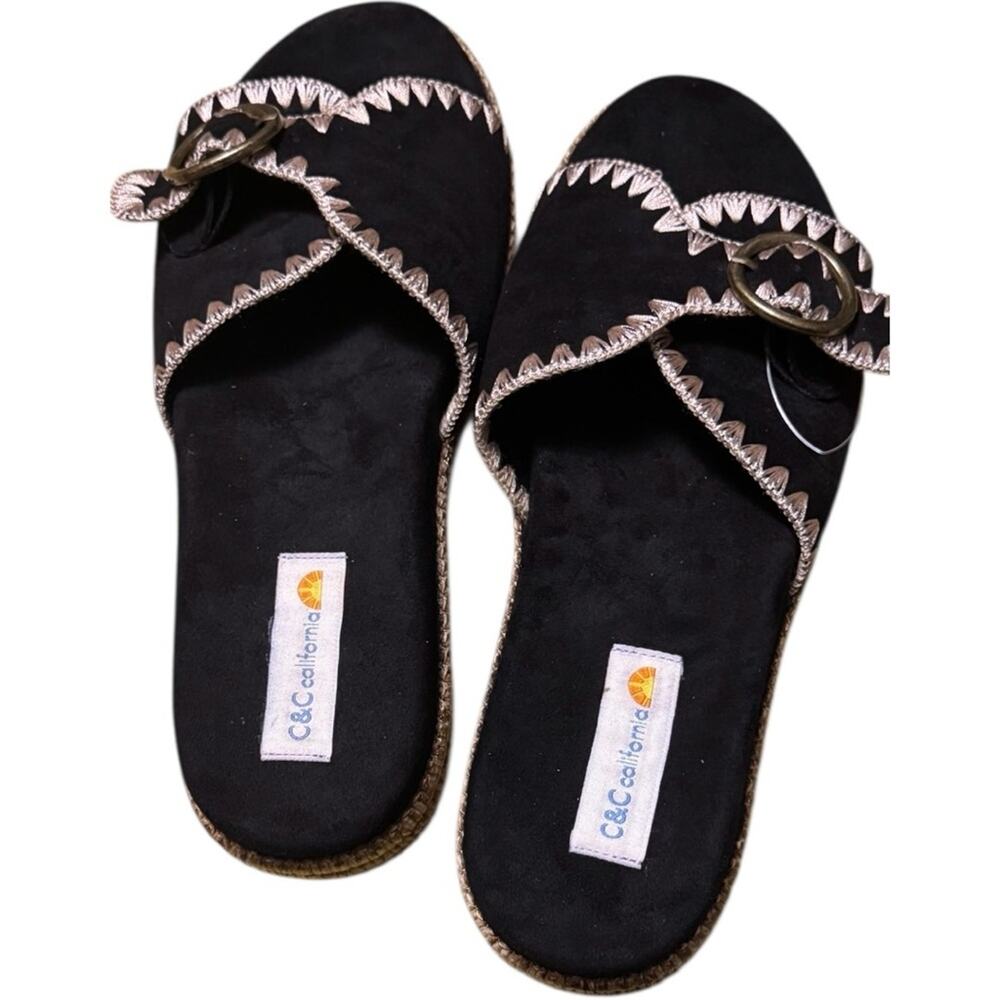 C&C California Black Women's Sandals Sz 9